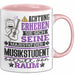 Musikstudent Geschenk Tasse Lustiger Spruch Erheben Sie Sich Der Musikstudent Betritt den Raum Rosa Trendation
