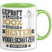 Vogelschützer Geschenk Lustiger Spruch für Vogelschützer Geschenkidee Bester Vogelschützer Der Welt Grün Trendation
