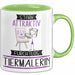 Tiermalerin Tasse Geschenk Becher Stark Attraktiv Furchtlos Tiermalerin Lustige Geschenkidee Grün Trendation