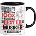 Musiker Geschenk Lustiger Spruch für Musiker Geschenkidee Bester Musiker Der Welt Trendation
