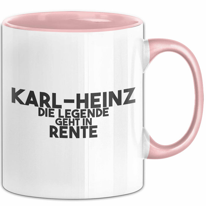 Karl-Heinz Tasse Karl-Heinz – Die Legende Geht In Rente Geschenk