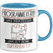 Programmiererin Und Prinzessin Tasse Geschenk Für Eine Programmiererin Geburtstag Was Ist Deine Superkraft Blau Trendation