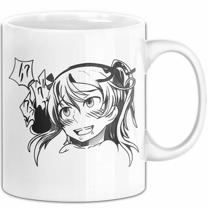 Anime Manga Mädchen Tasse Geschenk Lustige Geschenkidee Weiß Trendation