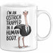 Vogel Tasse Geschenk Im An Ostrich Trapped In A Human Body Geschenkidee Weiß Trendation