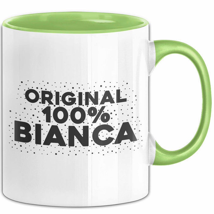 Bianca Tasse Original 100% Bianca Geschenk Grün Trendation