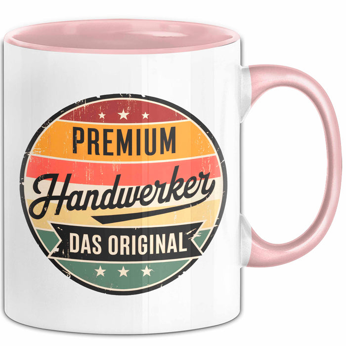 Zimmermann Holz Tischlerei Tasse Geschenk Lustige Geschenkidee Spruch Premium Handwerker Das Original Rosa Trendation