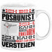 Posaunist Geschenk Tasse Geschenkidee für Posaunist Geburtstag Lustig Ich Bin Posaunist Ich Kann Es Dir Erklären Aber Nicht Für Dich Verstehen Weiß Trendation