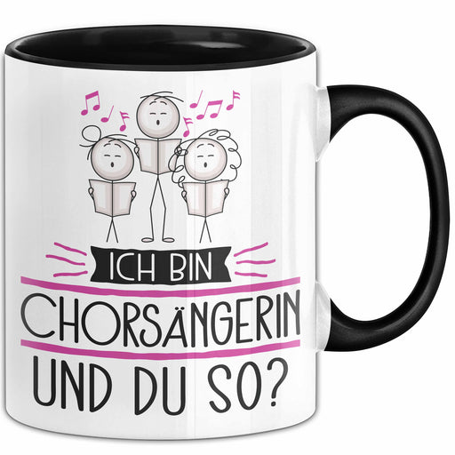 Chorsängerin Tasse Geschenk Ich Bin Chorsängerin Und Du So Geschenkidee Lustiger Spruch Becher Trendation