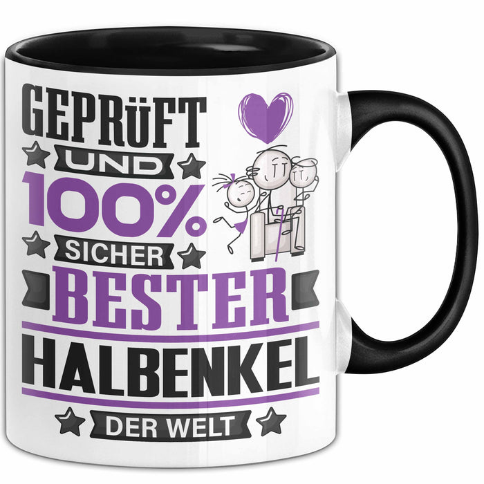 Halbenkel Geschenk Lustiger Spruch für Halbenkel Geschenkidee Bester Halbenkel Der Welt Schwarz Trendation