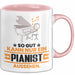Pianist Geschenk Tasse So Gut Kann Nur Ein Pianist Aussehen Geschenkidee Kaffee-Becher Rosa Trendation