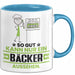 Bäcker Geschenk Tasse So Gut Kann Nur Ein Bäcker Aussehen Geschenkidee Kaffee-Becher Blau Trendation