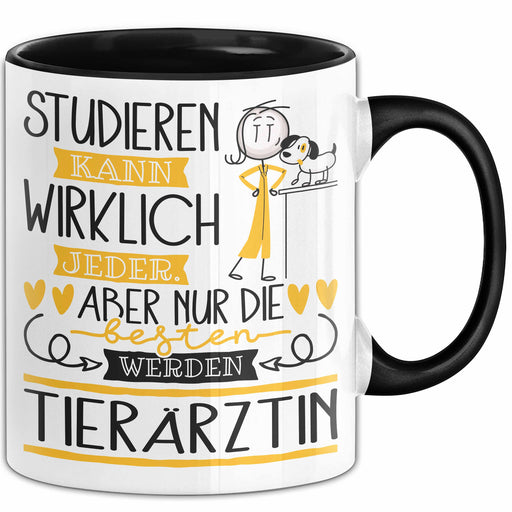 Tierärztin Tasse Lustiges Geschenk Studieren Kann Wirklich Jeder Nur Die Besten Werden Tierärztin Trendation