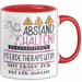 Pferdetherapeutin Tasse Geschenk Lustig Abstand Halten Hochleistungs-Pferdetherapeutin Mit Drang Zur Perfektion Bei Der Arbeit Rot Trendation