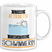 Schwimmerin Tasse Geschenk Becher Stark Attraktiv Furchtlos Schwimmerin Lustige Geschenkidee Weiß Trendation