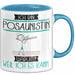 Posaunistin Tasse Geschenk Ich Bin Posaunistin Warum Weil Ich Es Kann Geschenkidee Geburtstag Blau Trendation