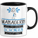 Managerin Weil Es Keinen Schöneren Beruf Gibt Tasse Geschenk für Eine Managerin Lustig Trendation