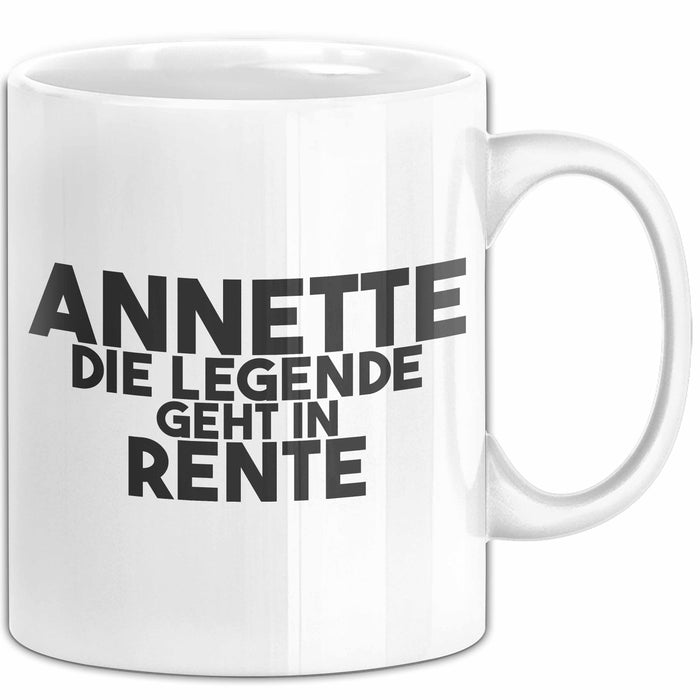 Annette Tasse Annette – Die Legende Geht In Rente Geschenk