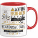 Mountainbike-Guide Tasse Geschenk Lustiger Spruch Bitte Erheben Sie Sich Seine Majestät Die Mountainbike-Guide Betritt Den Raum Rot Trendation