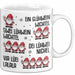 Weihnachten Tasse Geschenk Glühwein Ein Glühwein Wichtel Swei Glühwein Wichtel Geschenkidee Lustiger Spruch Kaffee-Becher Weiß Trendation