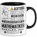 Mathematiker Geschenk Tasse Lustiger Spruch Erheben Sie Sich Der Mathematiker Betritt den Raum Schwarz Trendation