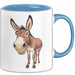 Eselbauer Esel Tier Gesicht Tasse Geschenk Lustige Geschenkidee Spruch Blau Trendation
