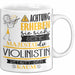 Violinistin Tasse Geschenk Lustiger Spruch Bitte Erheben Sie Sich Seine Majestät Die Violinistin Betritt Den Raum Weiß Trendation