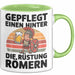 Bierliebhaber Biertrinker Faultier Tasse Geschenk Lustige Geschenkidee Spruch Gepflegt Einen Hinter Die Rüstung Römern Grün Trendation