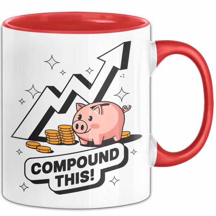 Investor Tasse Geschenk Lustige Geschenkidee Spruch Für Vermögens Erbauer Rot Trendation