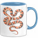 Reptil Schlange Tier Tasse Geschenk Lustige Geschenkidee Spruch Blau Trendation