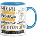 Reittherapeutin Tasse Geschenk Spruch Wer Will Schon Prinzessin Sein Wenn Man Auch Reittherapeutin Sein Kann Blau Trendation