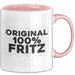 Fritz Tasse Original 100% Fritz Geschenk Rosa Trendation
