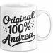 Andrea Tasse Geschenk Original 100% Andrea Geschenkidee Geburtstag Weiß Trendation