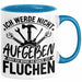Handwerker Geschenk Tasse Ich Werde Nicht Aufgeben Aber Fluchen KFZ Mechaniker Hausmeister Elektroniker Anlagenmechaniker Blau Trendation