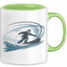 Snowboarder Tasse Geschenkidee Schneereiter Lustiger Spruch Geschenkidee Lustig Grün Trendation