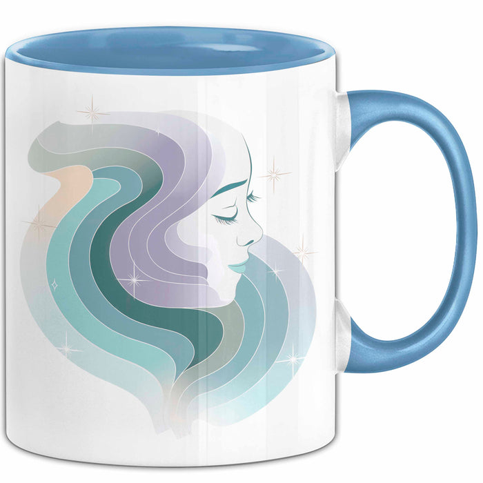 Achtsamkeitsexperte Tasse Geschenkidee für Zen Begleiter Blau Trendation