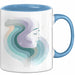 Achtsamkeitsexperte Tasse Geschenkidee für Zen Begleiter Blau Trendation