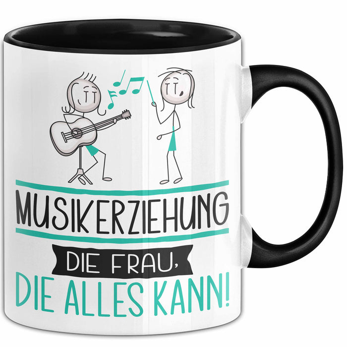 Musikerziehung Geschenk Tasse Becher Die Frau Die Allen Kann Geschenkidee für eine Musikerziehung Lustig Trendation
