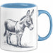 Eselbauer Esel Tier Tasse Geschenk Lustige Geschenkidee Spruch Blau Trendation