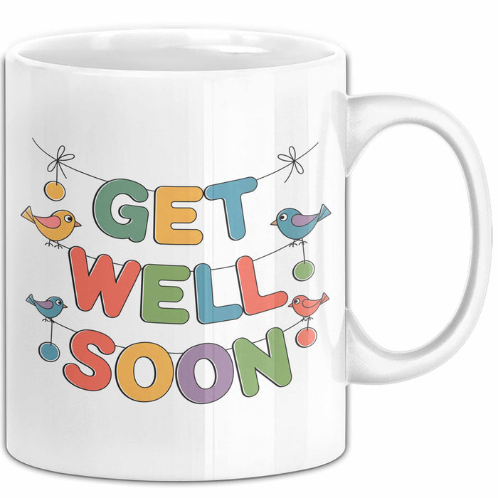 Patienten Kranke Menschen Tasse Geschenk Lustige Geschenkidee Spruch Gute Besserung Weiß Trendation