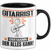 Gitarrist Tasse Geschenk für Gitarrist Der Mann Der Alles Kann Geschenkidee zum Geburtstag Schwarz Trendation
