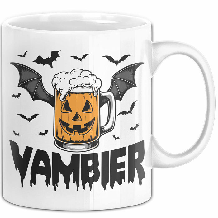 Halloween Tasse Geschenk Vambier Humor Tassen Kaffee-Becher Weiß Trendation