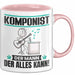 Komponist Tasse Geschenk für Komponist Der Mann Der Alles Kann Geschenkidee zum Geburtstag Rosa Trendation