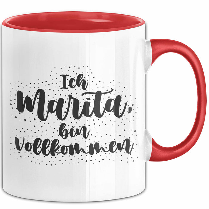 Marita Tasse Ich Marita, Bin Vollkommen Geschenk Rot Trendation