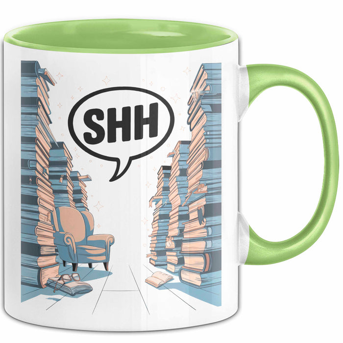 Bibliothekar Tasse Geschenk Lustige Geschenkidee Spruch Für Buch Hüter Grün Trendation