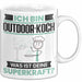 Outdoor-Koch Tasse Geschenk für Outdoor-Koch Geburtstag Lustiger Spruch Kaffee-Becher Was Ist Deine Superkraft Weiß Trendation