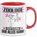 Zoologe Tasse Geschenk für Zoologe Der Mann Der Alles Kann Geschenkidee zum Geburtstag Rot Trendation
