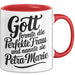 Petra-Marie Tasse Geschenk Gott Formte Die Perfekte Frau Petra-Marie Geschenkidee Rot Trendation