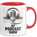 Podcast Gastgeber Tasse Geschenk Lustige Geschenkidee Spruch Für Audio Geschichtenerzähler Rot Trendation