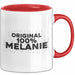 Melanie Tasse Original 100% Melanie Geschenk Rot Trendation