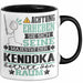 Kendoka Geschenk Tasse Lustiger Spruch Erheben Sie Sich Der Kendoka Betritt den Raum Schwarz Trendation